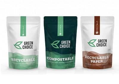 Fully recyclable printed packaging