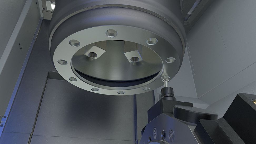 Compact manufacturing solution for large brake drums in commercial vehicles