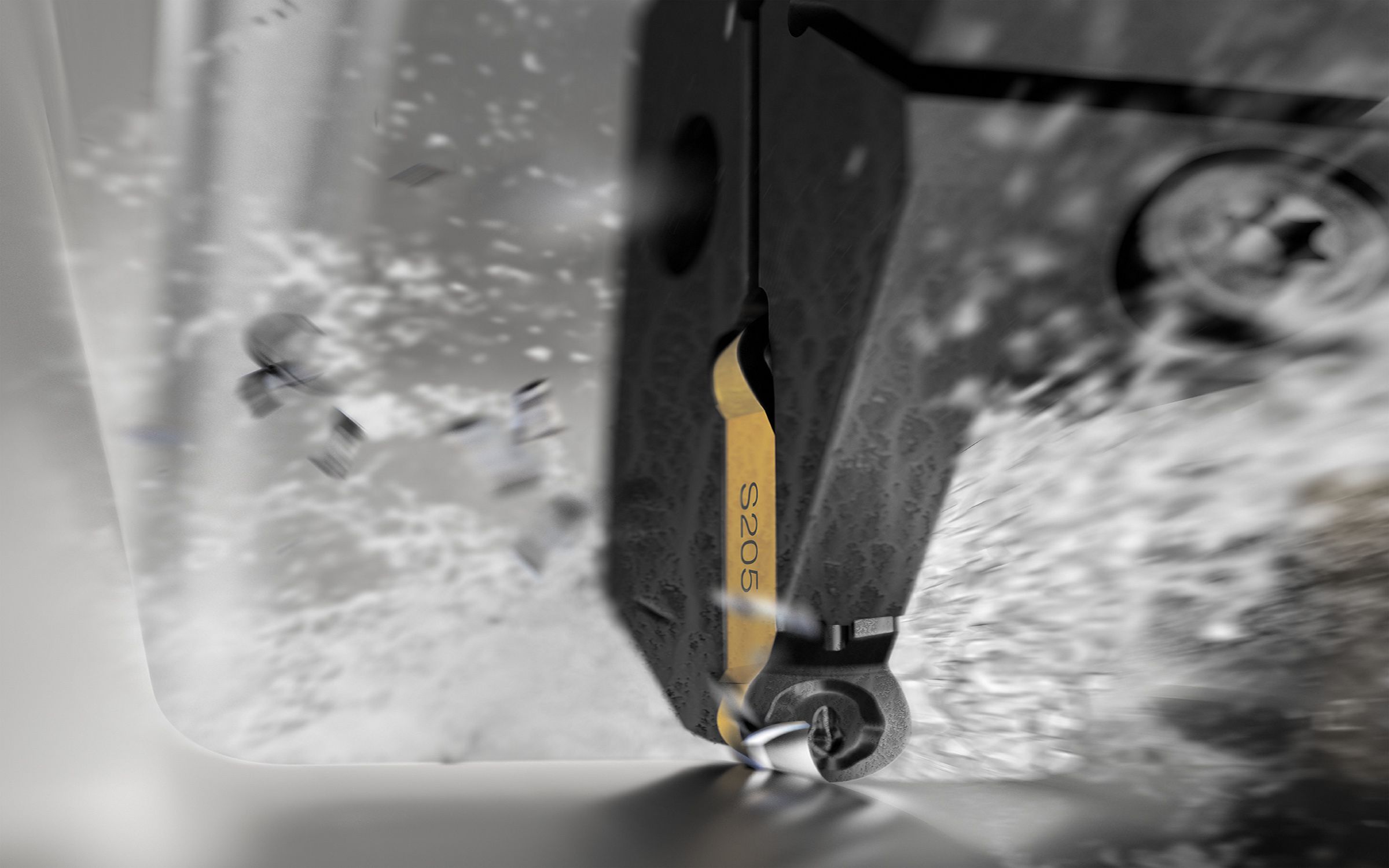 Secure machining for tough surfaces