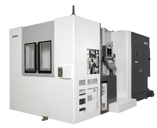 Horizontal machining center that reduces environmental load in manufacturing