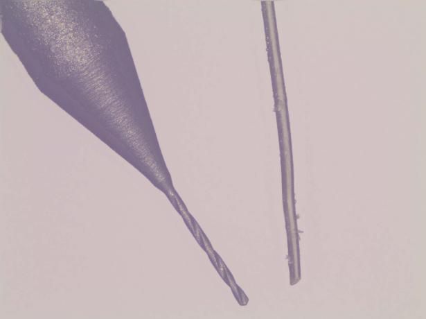 GCT successfully diamond-coated a 0.05 mm drill