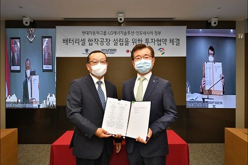 Hyundai Motor, LG Energy to establish ev battery cell plant in Indonesia