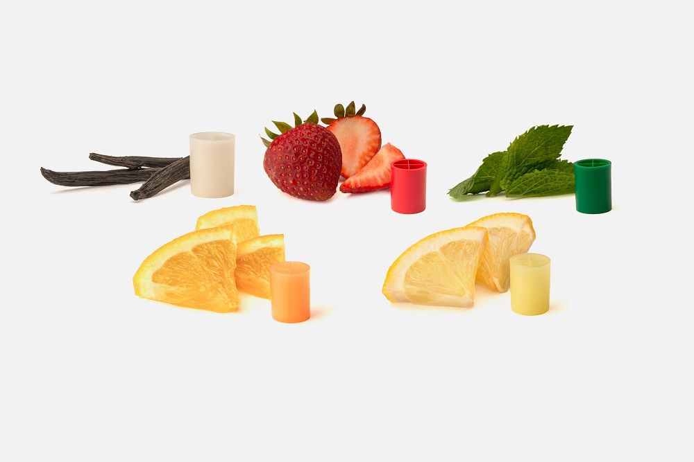Airnov's active packaging range includes flavors of Aroma-Can® drop-in canisters