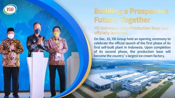 Yili Indonesia Dairy Production Base launches first phase of operations