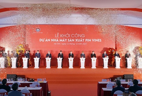 Vingroup constructs EV battery manufacturing factory in Ha Tinh