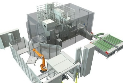 Highly automated shot blasting solution for transmission  components in E-vehicles