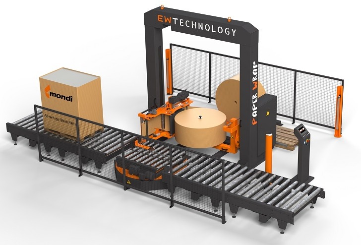 Mondi and EW Technology introduce machine for paper pallet wrapping