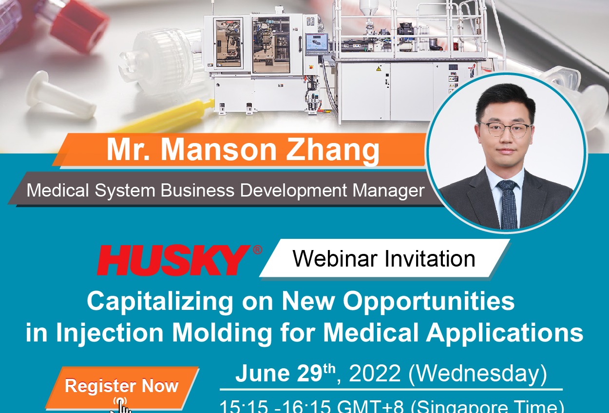Husky webinar: Injection molding for medical applications