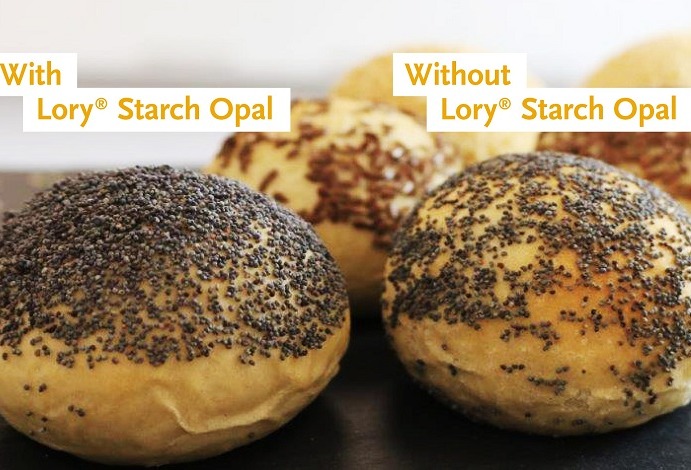 Loryma offers wheat starch as an adhesive with gloss finish for bakery decorations