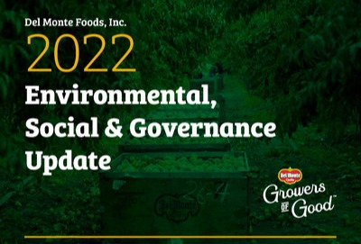 Del Monte Foods, Inc. shares progress toward ESG goals