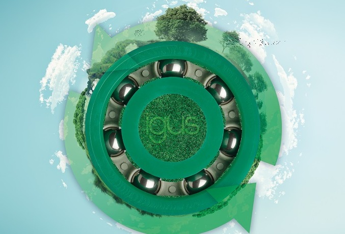 Ball bearings from recycled plastic