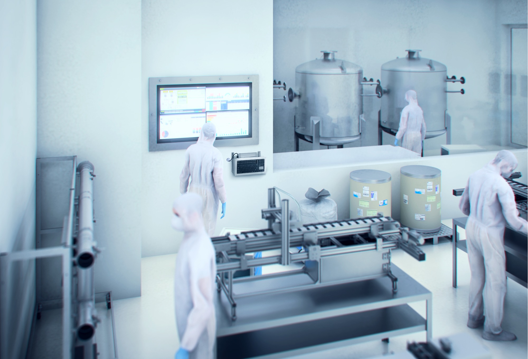Extenders for efficiency and flexibility in pharma plants