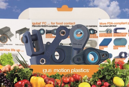 Food-grade spherical bearings for direct food contact