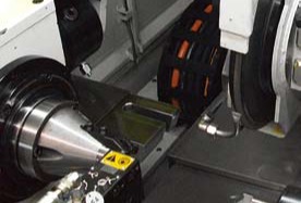 Surface finish with hydrostatic motor grinding spindle bearings