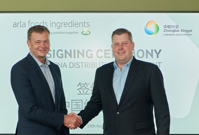 Arla Foods and Zhongbai Xingye sign new agreement to serve Chinese nutrition business