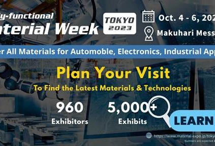 Highly-Functional Material Week TOKYO 2023 Gears Up for Cutting-Edge Material Showcase