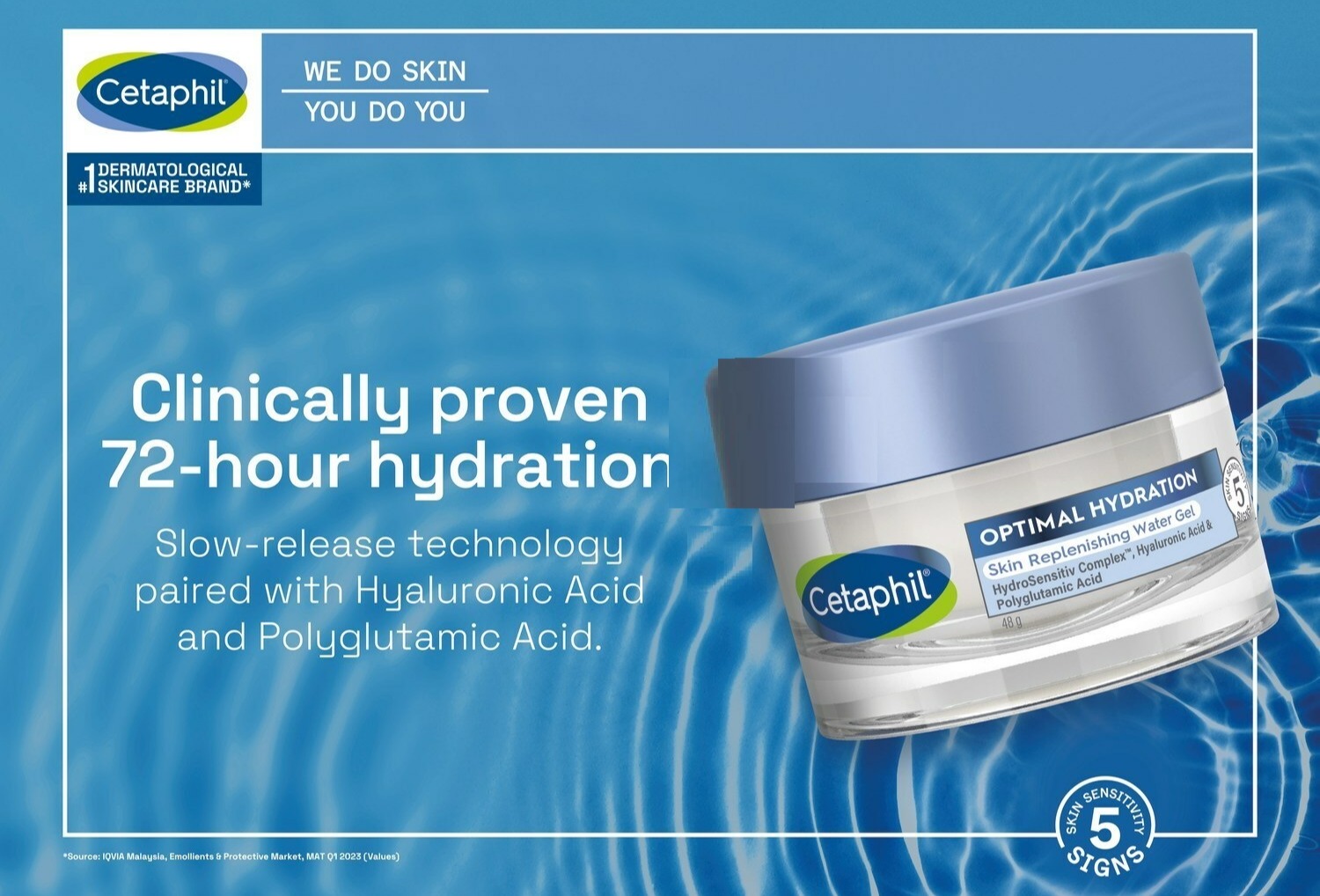 Cetaphil lightweight water gel hydrates skin
