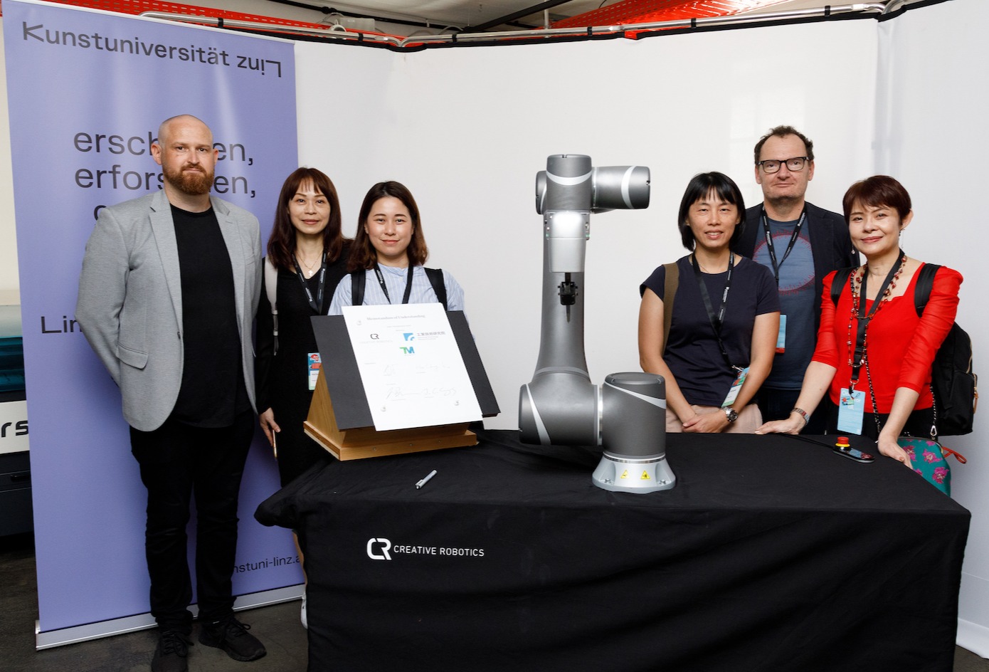 ITRI, TM Robot shine at 2023 Electronic Art Festival in Linz and ink MOU