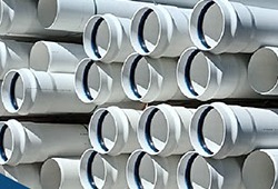 Oriented PVC pipe for irrigation